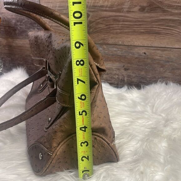 No Brand Large Satchel Purse, Chocolate Brown - Picture 7 of 13